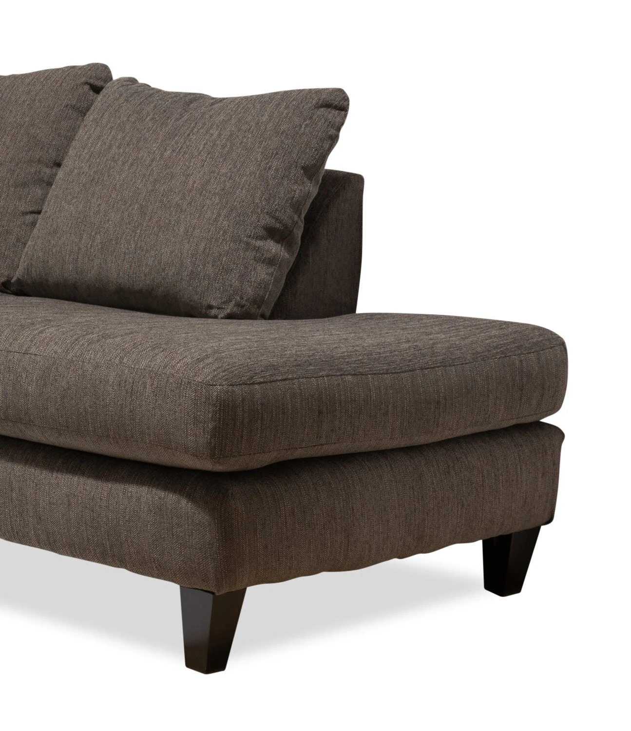 Abby 2-Piece Chenille Right-Facing Sectional - Charcoal - Image 3