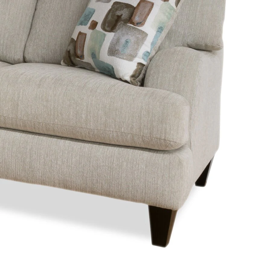 Abby 3-Piece Chenille Left-Facing Sectional - Linen - Image 3