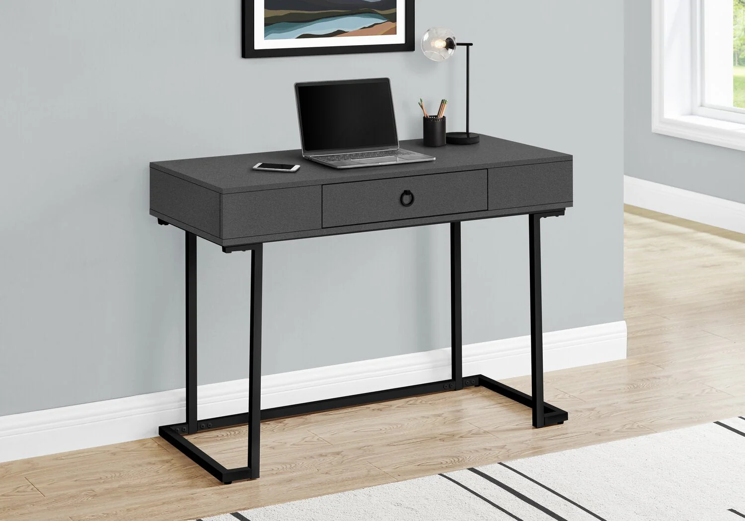 Abingdon Desk - Grey - Image 2