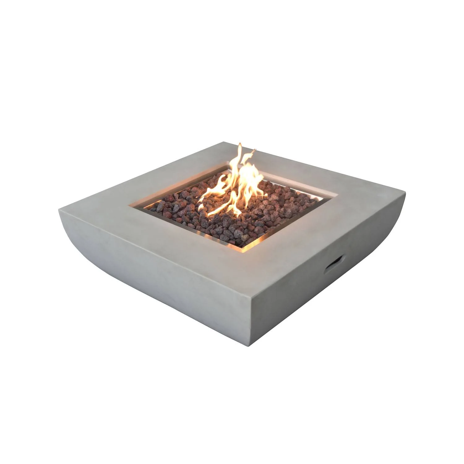 Agung Concrete Lava Stone Fire Table - Natural Gas - Image 5