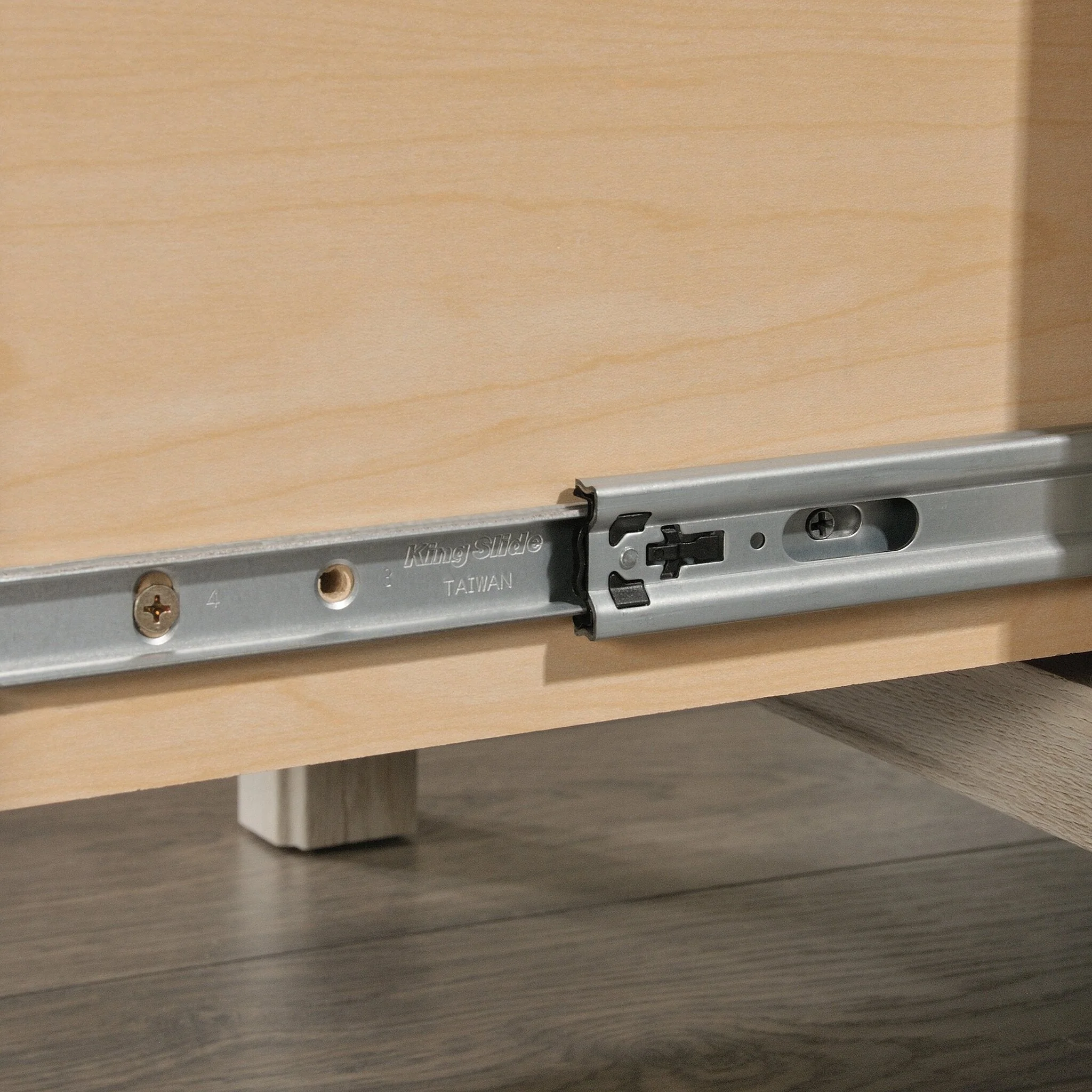 Alfena Commercial Grade Computer Desk - Chalked Chestnut - Image 4