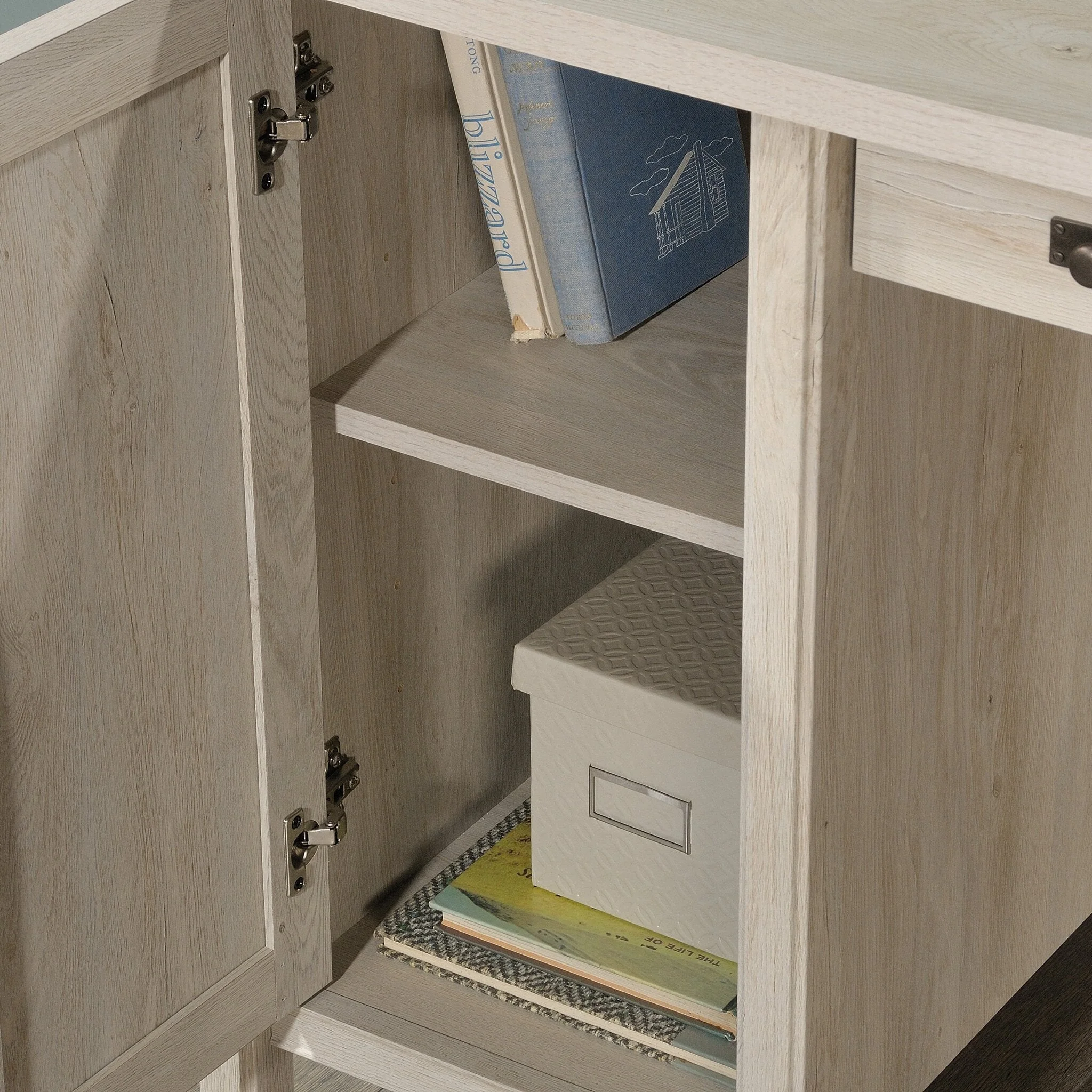 Alfena Commercial Grade Computer Desk - Chalked Chestnut - Image 6