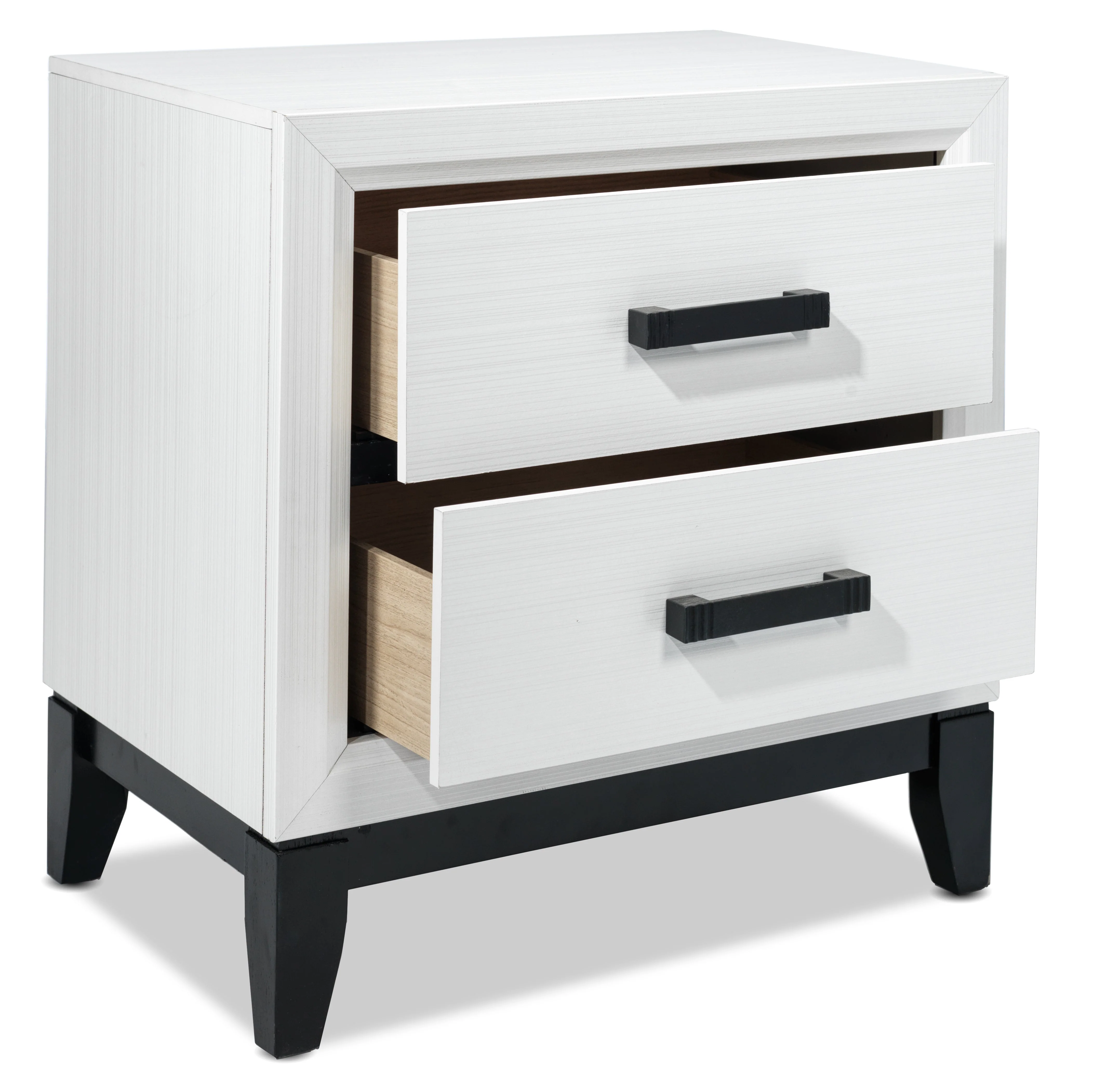 Alive 6-Piece Full Bedroom Set - White/Black - Image 11