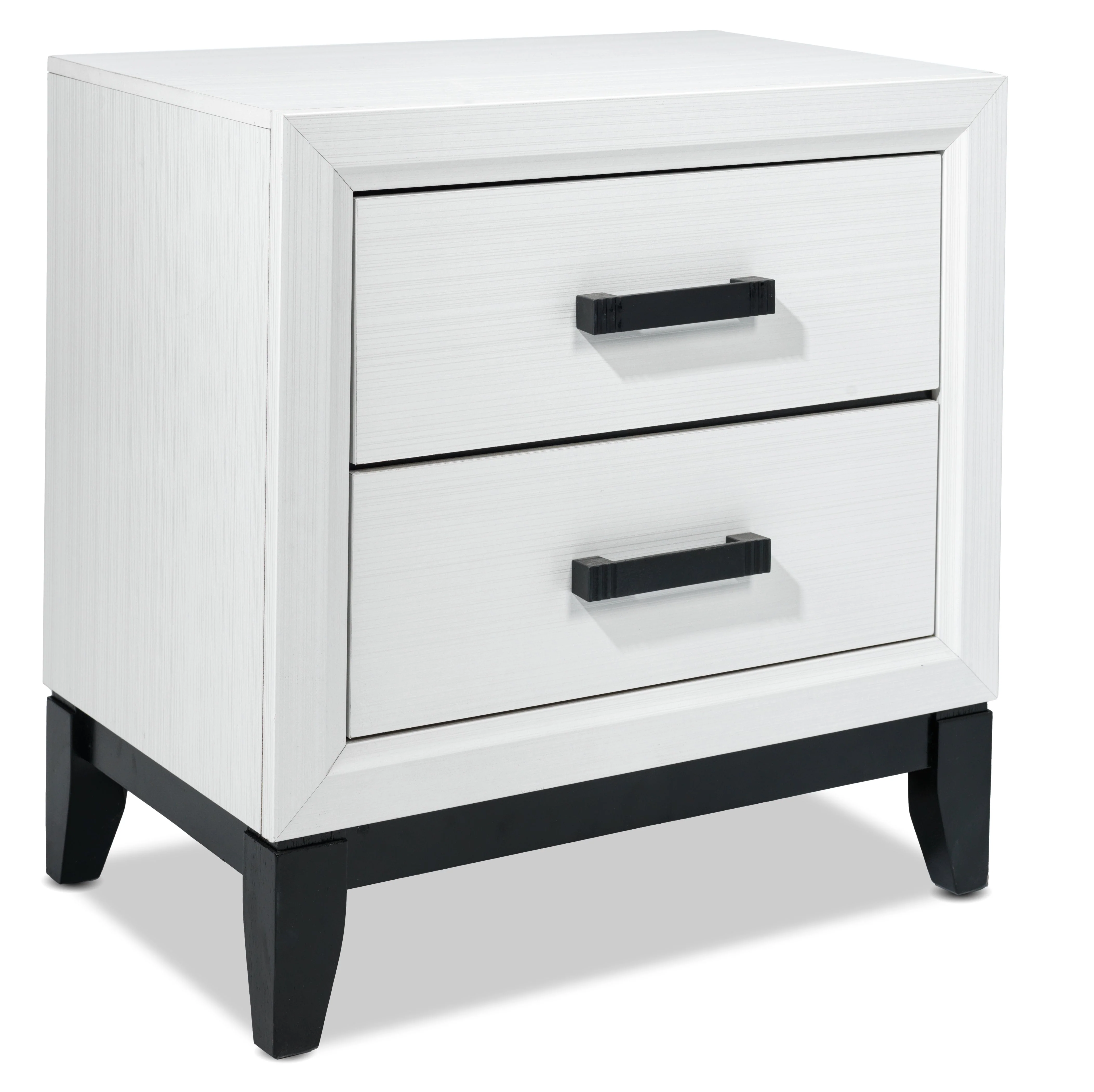 Alive 6-Piece Queen Bedroom Set - White/Black - Image 8
