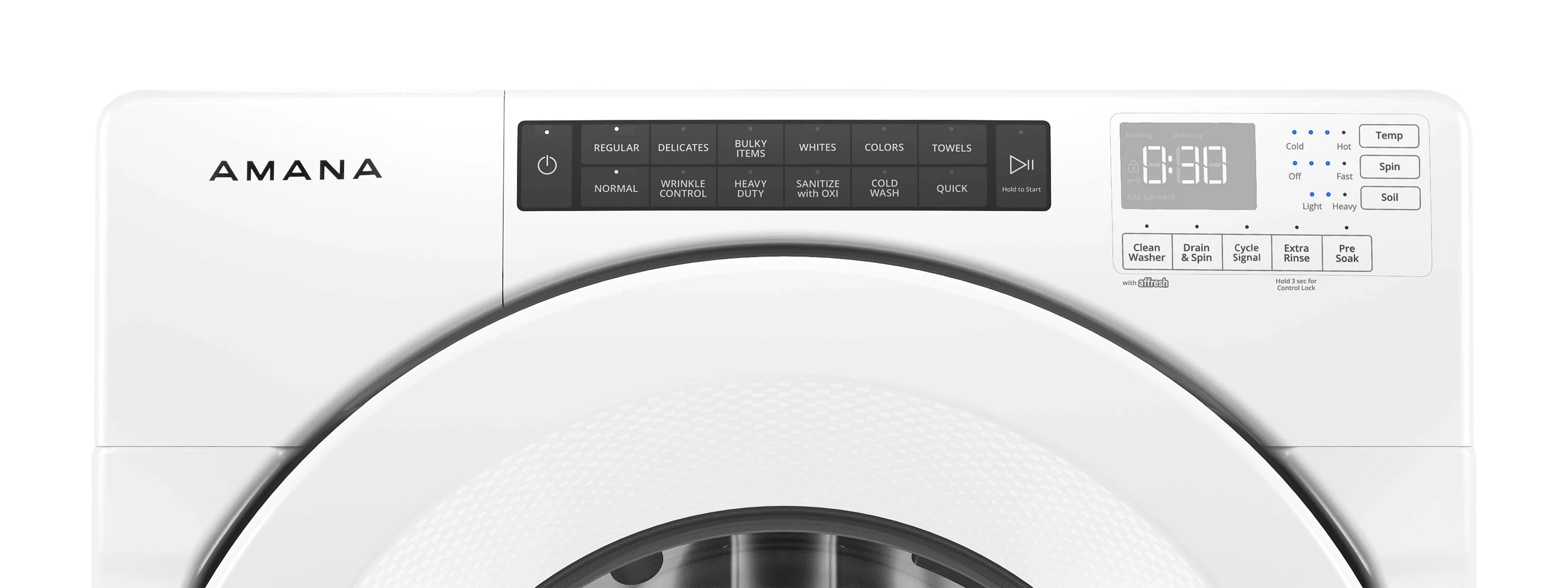 Amana White Front Load Washer (5.0 Cu.Ft.) - NFW5800HW - Image 4