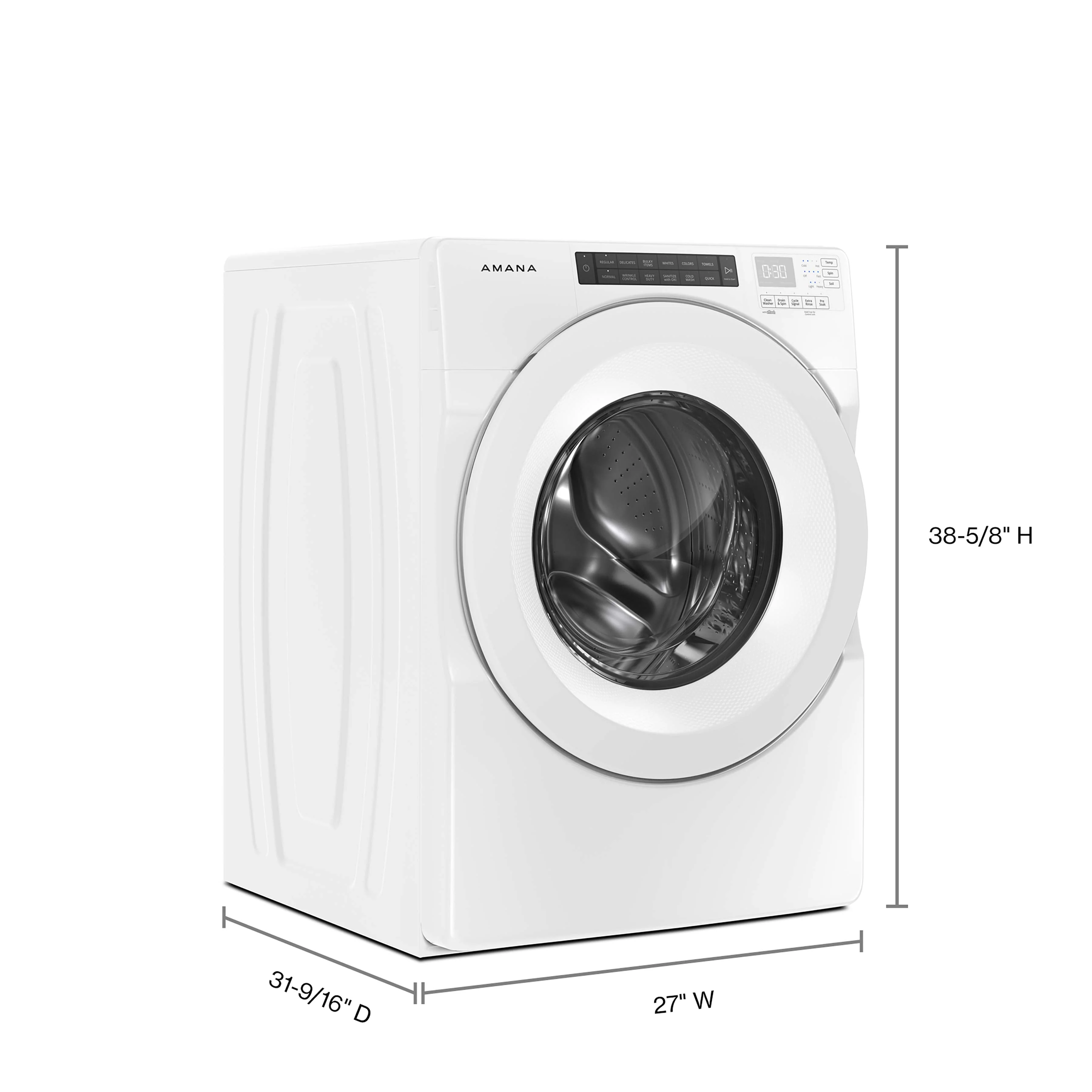 Amana White Front Load Washer (5.0 Cu.Ft.) - NFW5800HW - Image 7