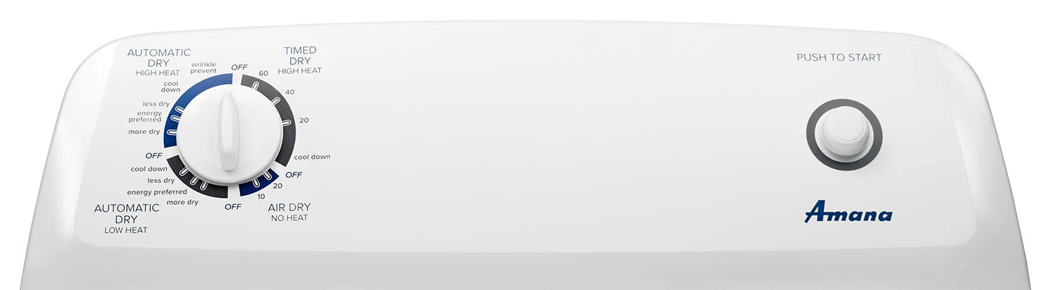 Amana White Gas Dryer (6.5 Cu. Ft.) - NGD4655EW - Image 5