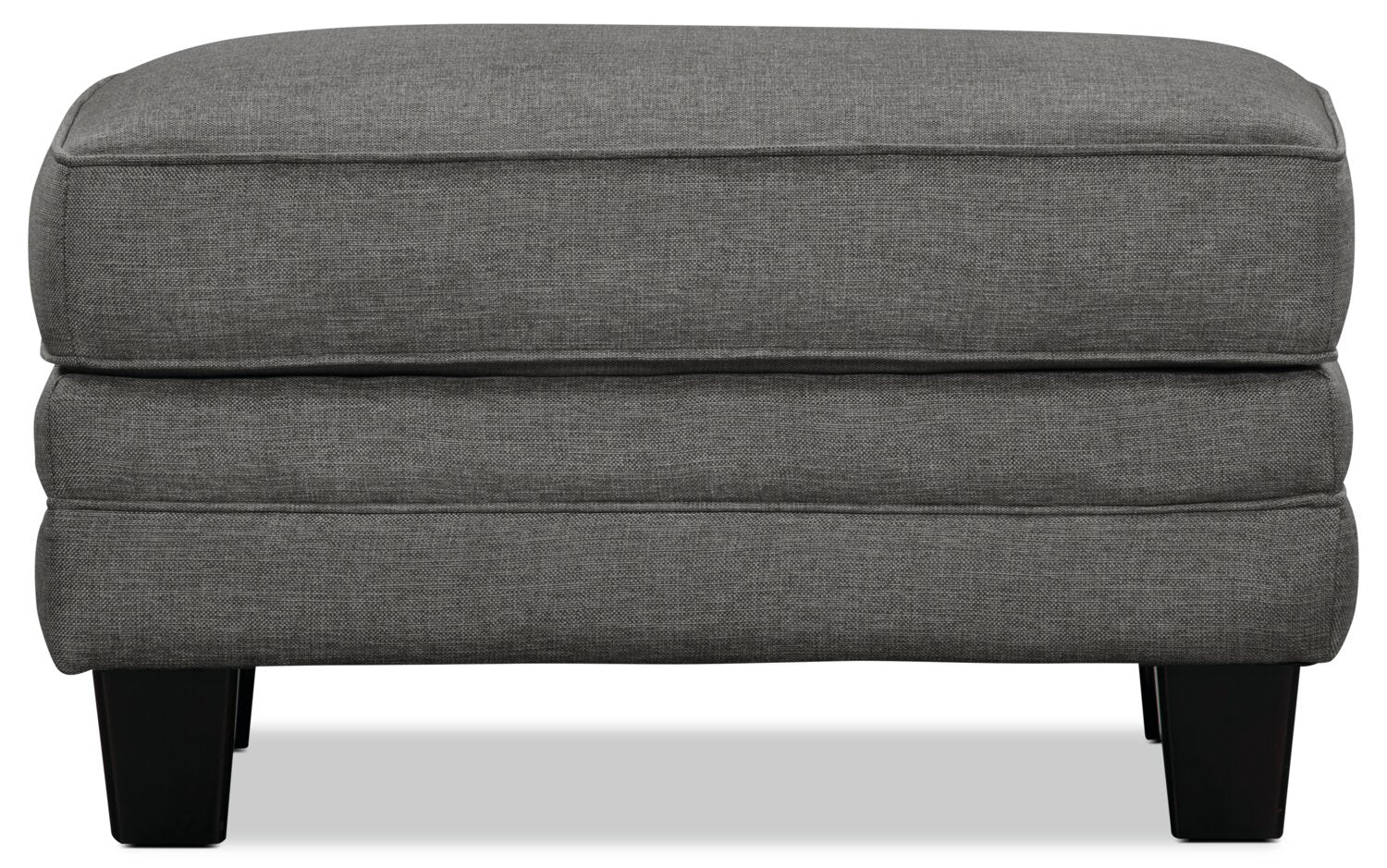 Amara Fabric Ottoman - Steel - Image 2