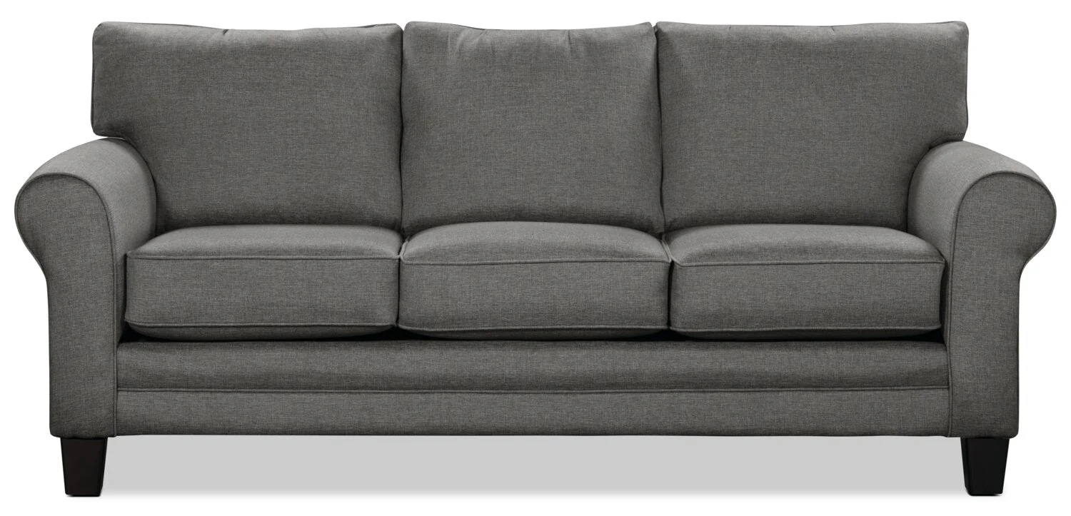 Amara Fabric Sofa - Steel - Image 2