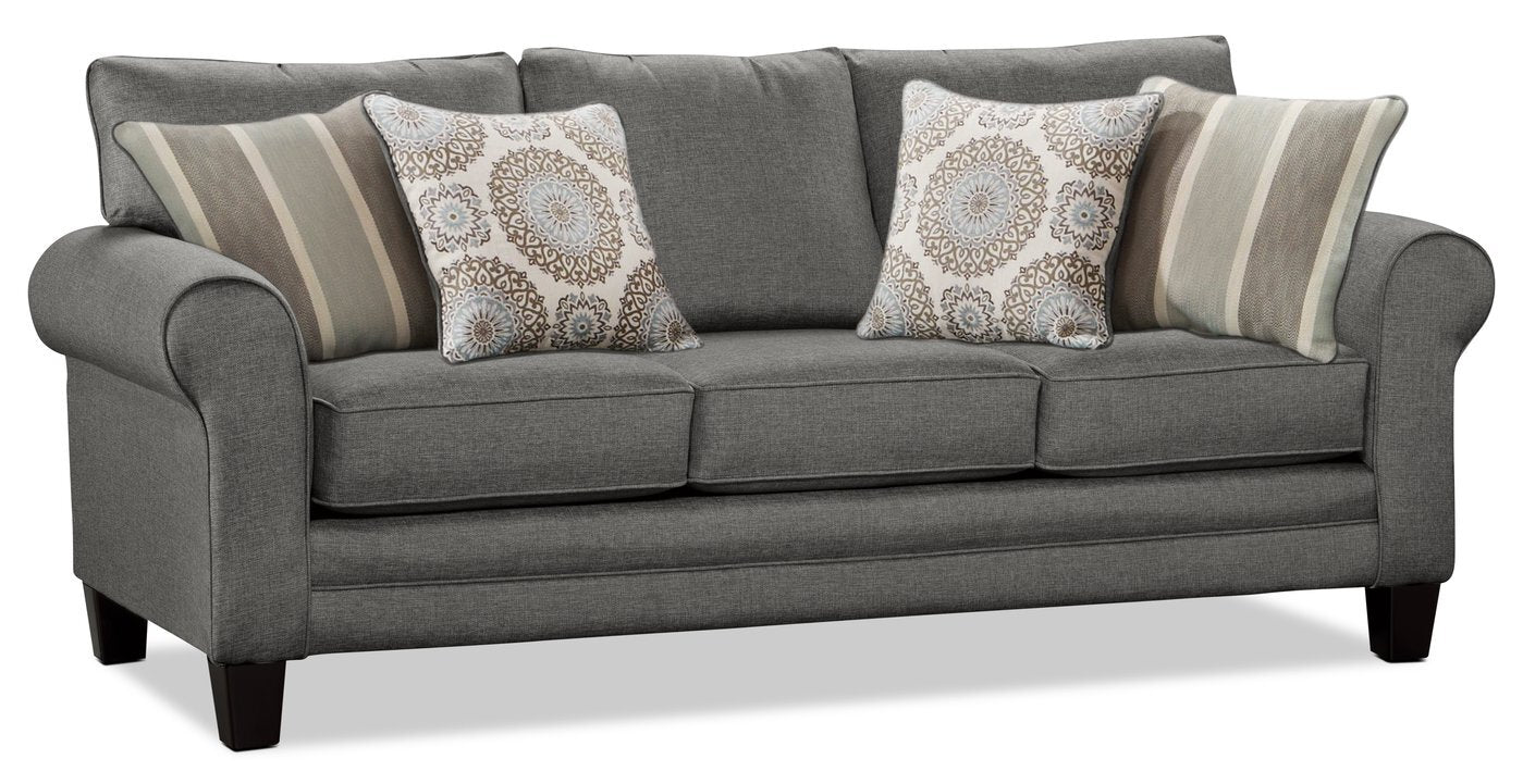 Amara Fabric Sofa - Steel - Image 3