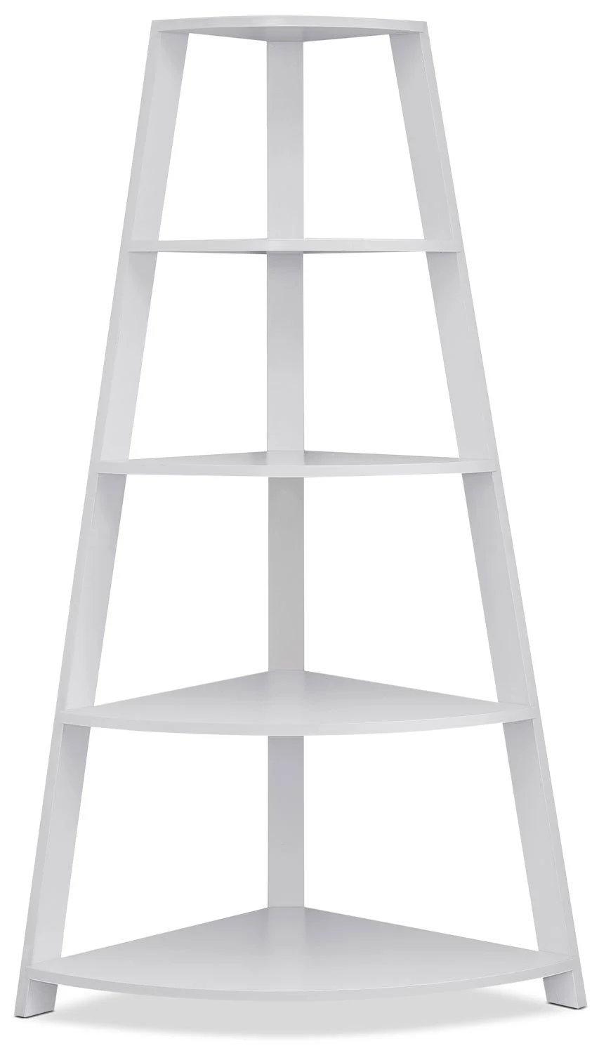 Ana Corner Bookcase - White