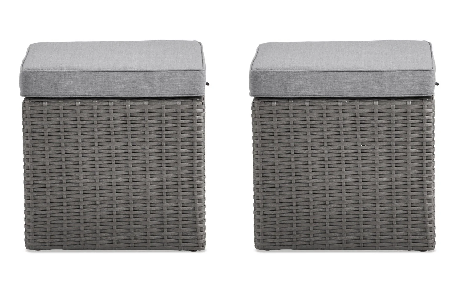 Anegada Small Patio Ottoman - Set of 2 - Image 2