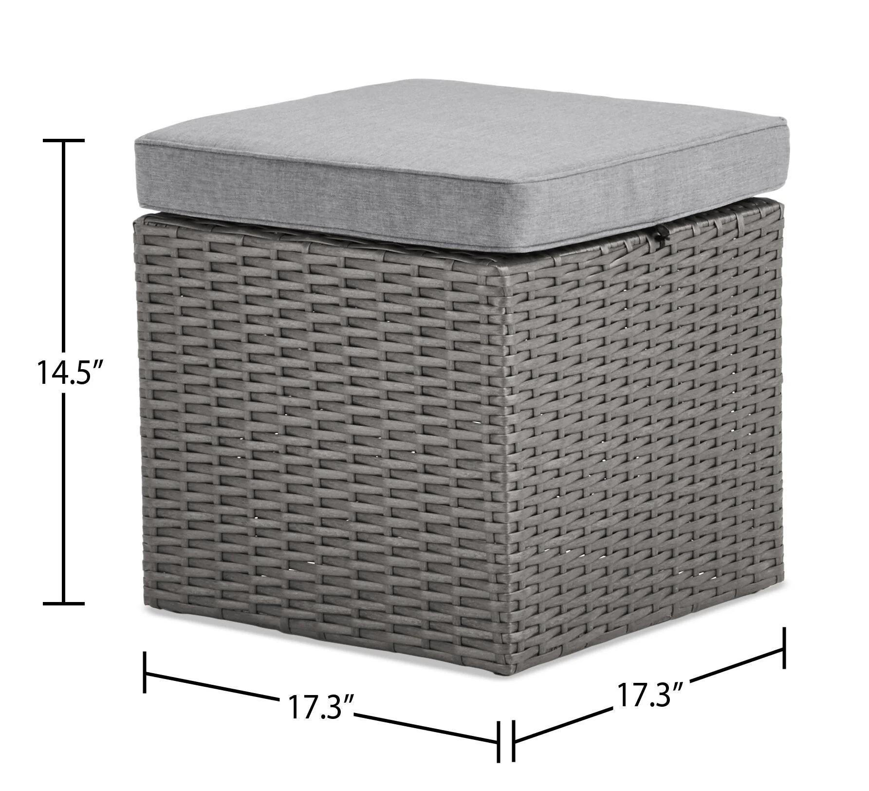 Anegada Small Patio Ottoman - Set of 2 - Image 6