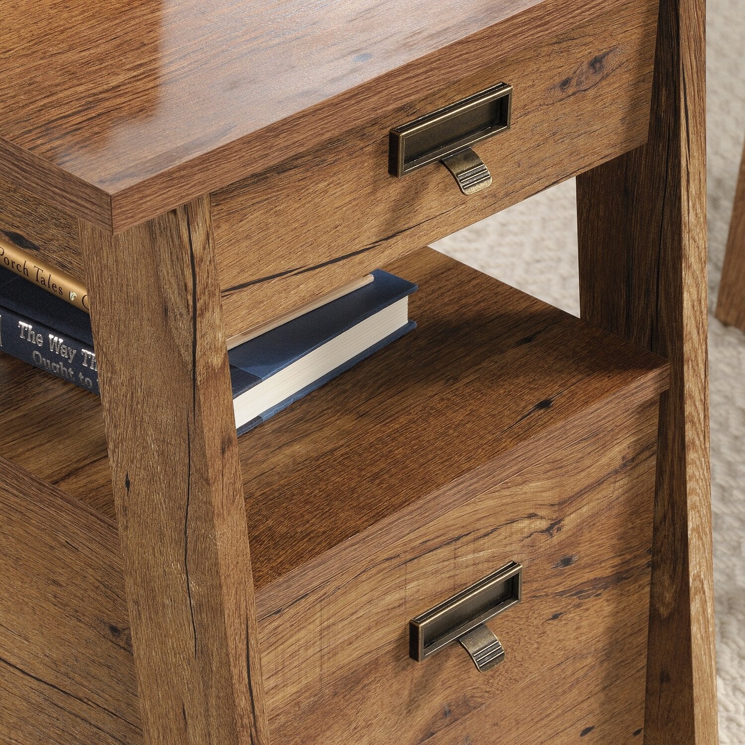 Arboga Executive Desk - Vintage Oak - Image 8