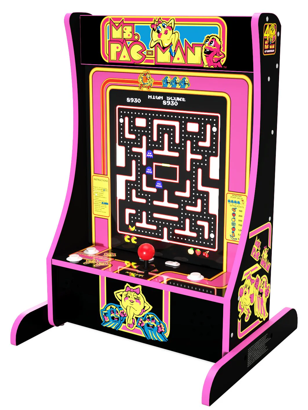 Arcade1up Ms. PAC-MAN™ Portable Partycade 40th Anniversary Edition - Image 5