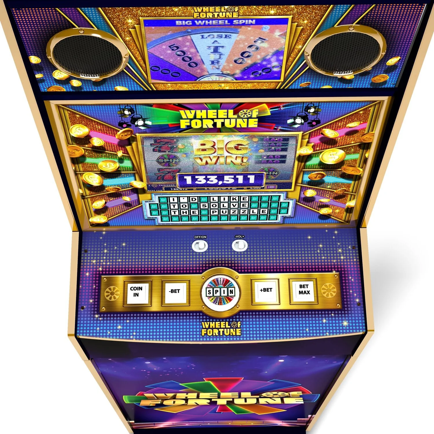 Arcade1Up Wheel of Fortune Casinocade Deluxe Arcade Game Cabinet - Image 3