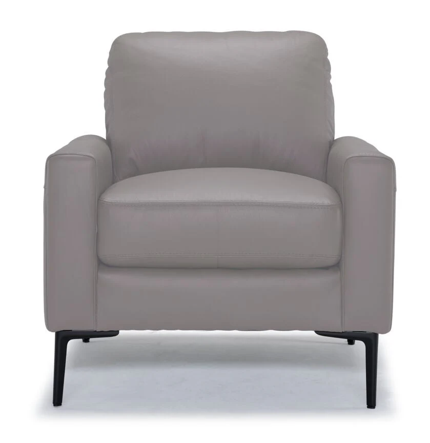 Arcadia Leather Chair - Cloud Grey - Image 2