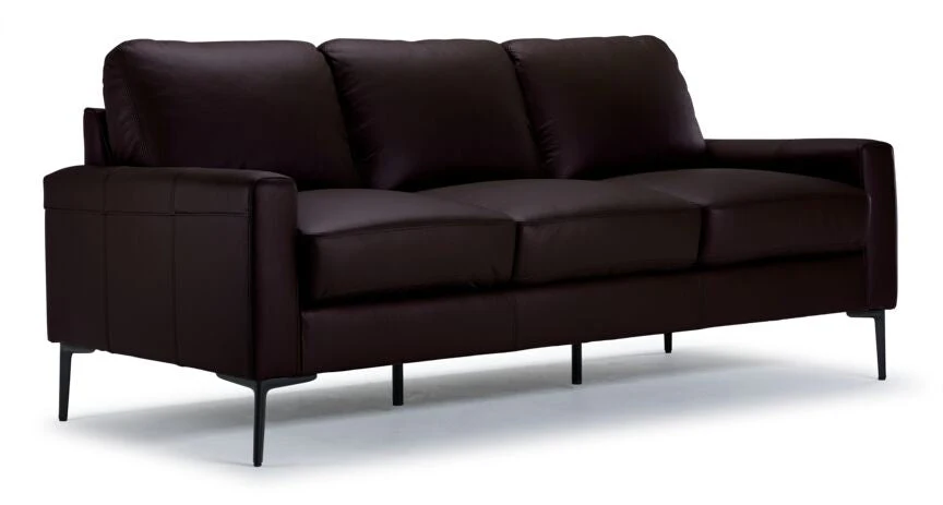 Arcadia Leather Sofa and Loveseat Set - Mocha - Image 2