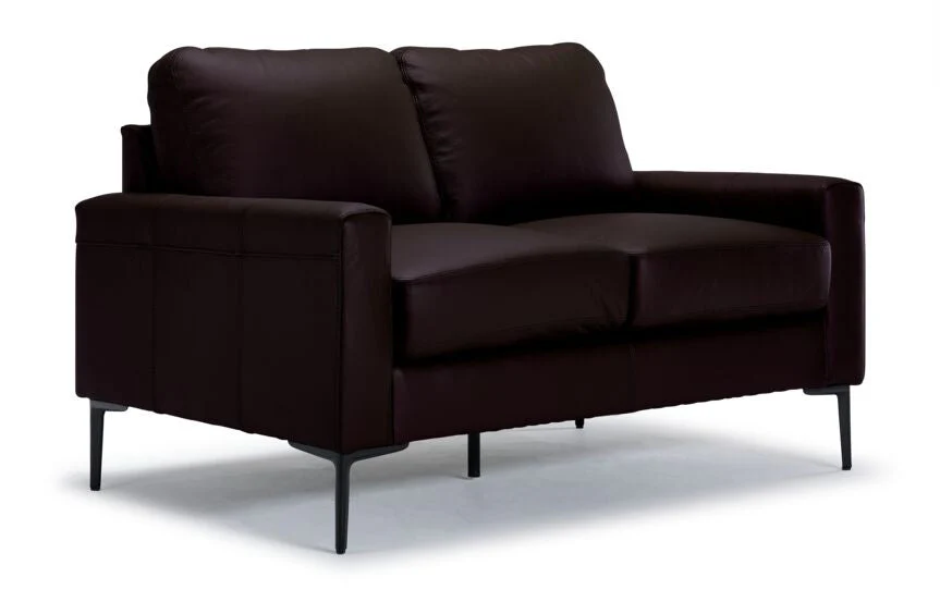 Arcadia Leather Sofa and Loveseat Set - Mocha - Image 3