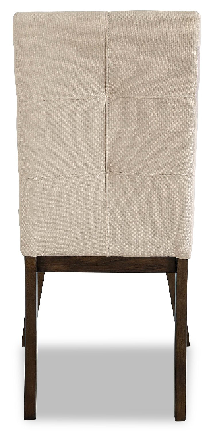 Argyle Fabric Dining Chair - Beige - Image 3