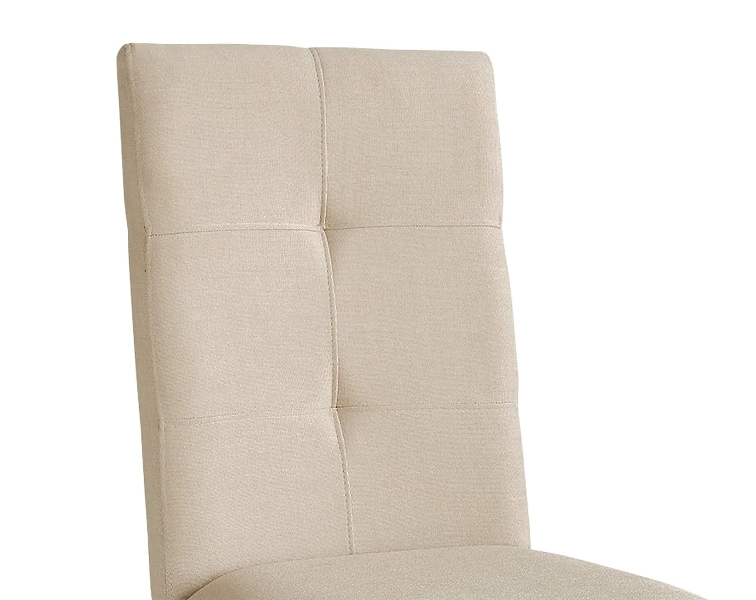 Argyle Fabric Dining Chair - Beige - Image 6