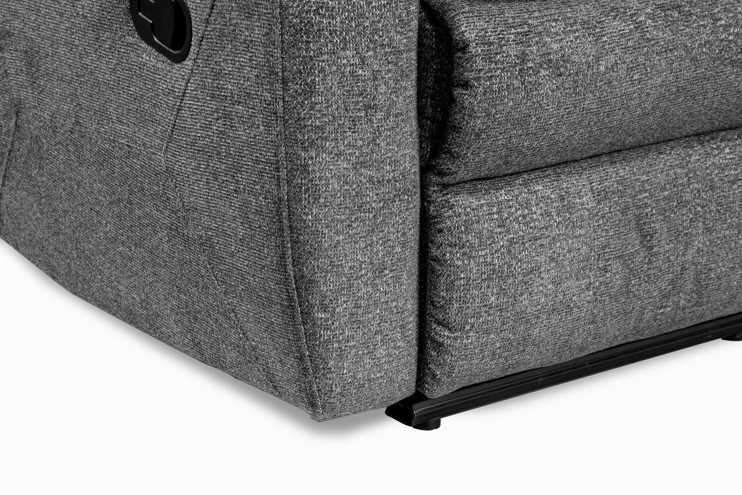 Ariss Chenille Reclining Sofa - Grey - Image 8