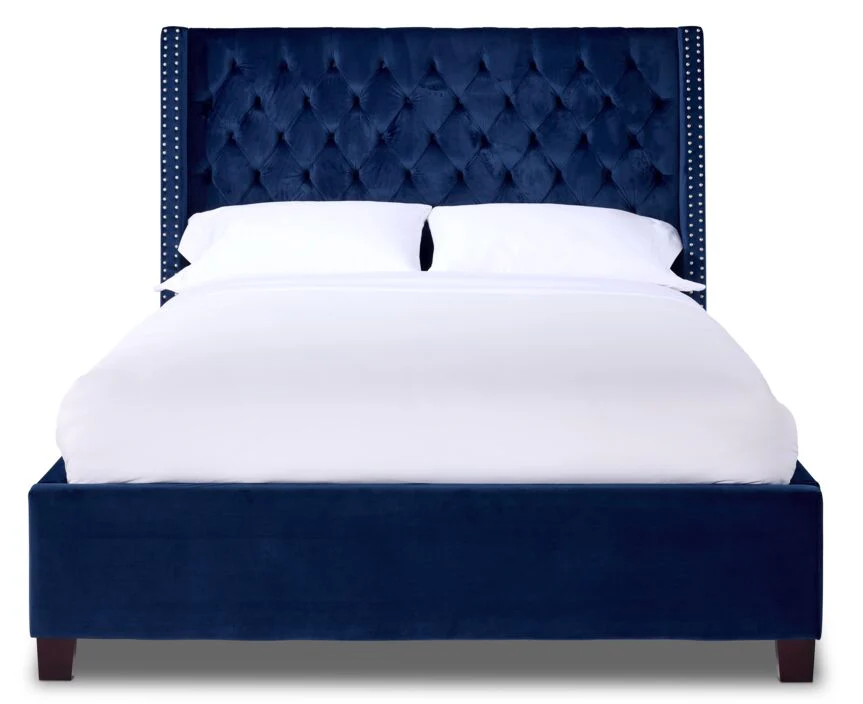 Arundel Queen Bed - Navy - Image 3