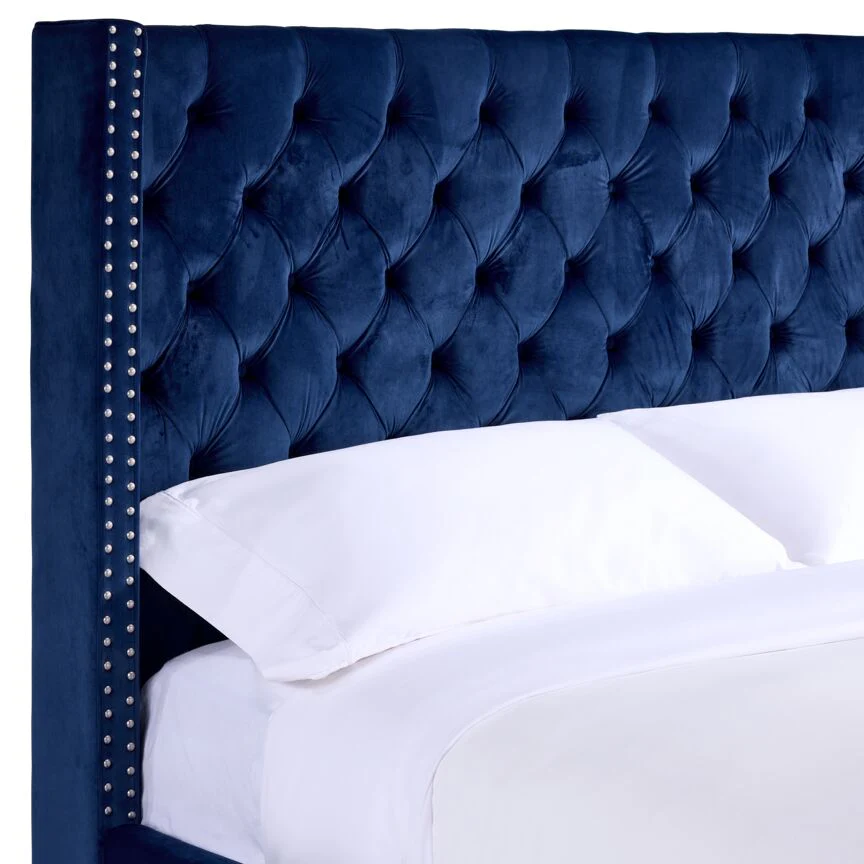 Arundel Queen Bed - Navy - Image 4