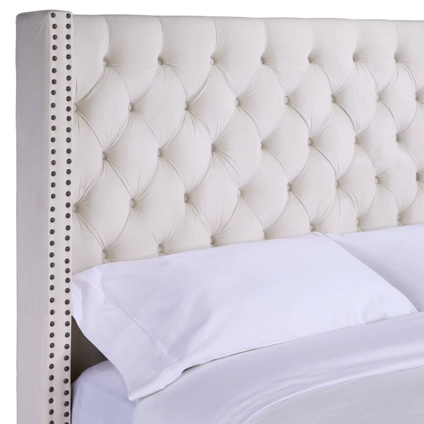 Arundel King Headboard - Cream - Image 3