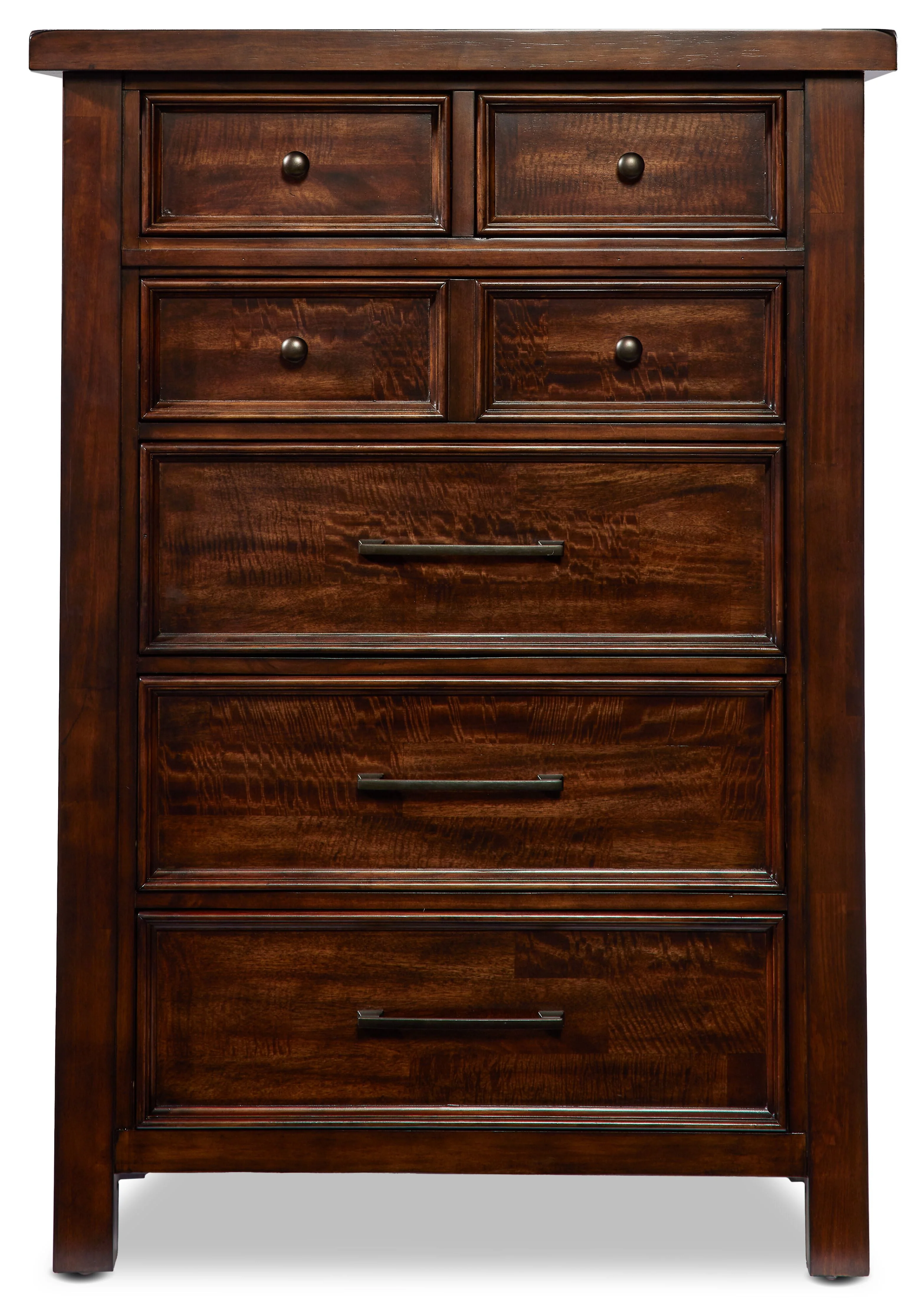 Ashtyn 6 Drawer Chest - Dark Brown - Image 3