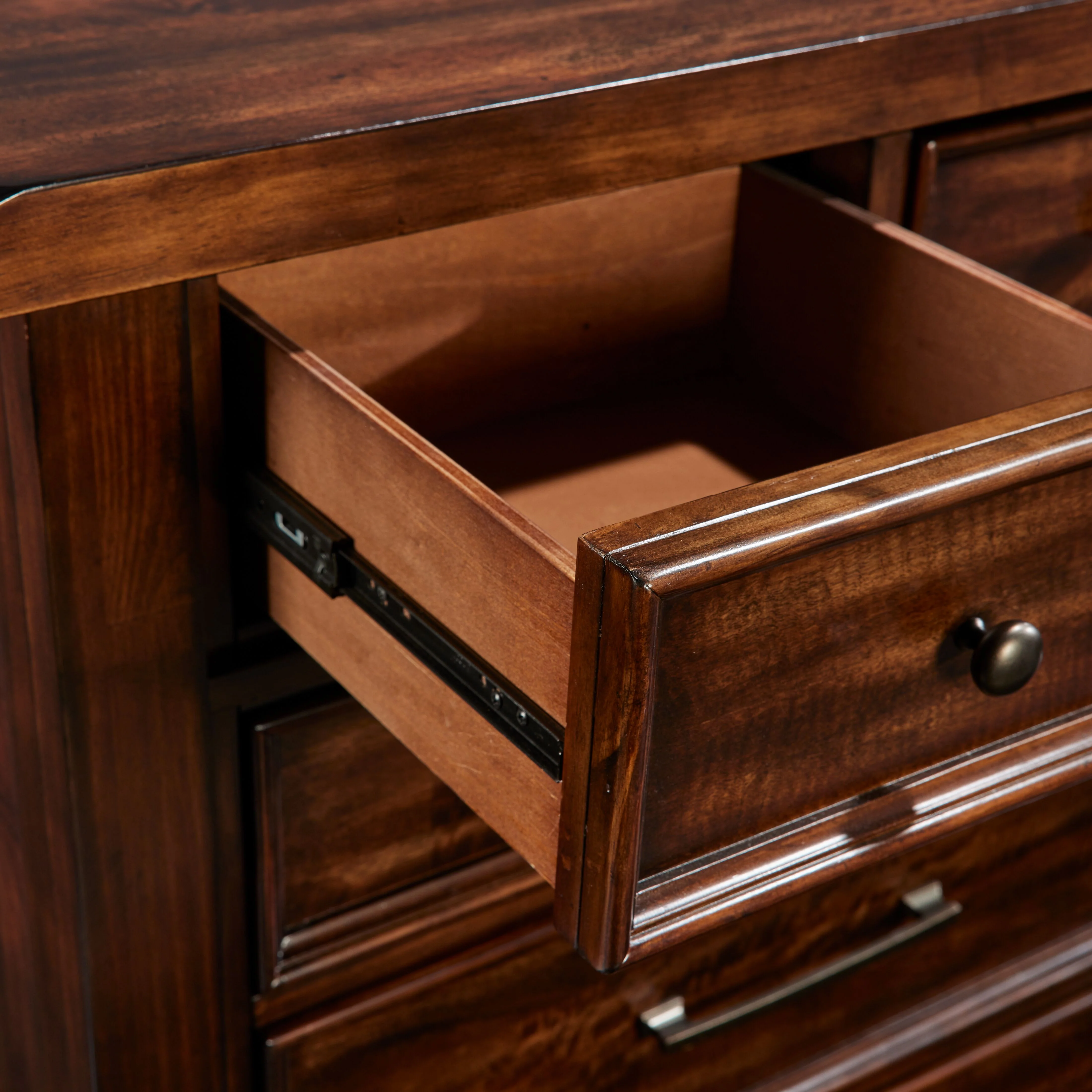 Ashtyn 6 Drawer Chest - Dark Brown - Image 4