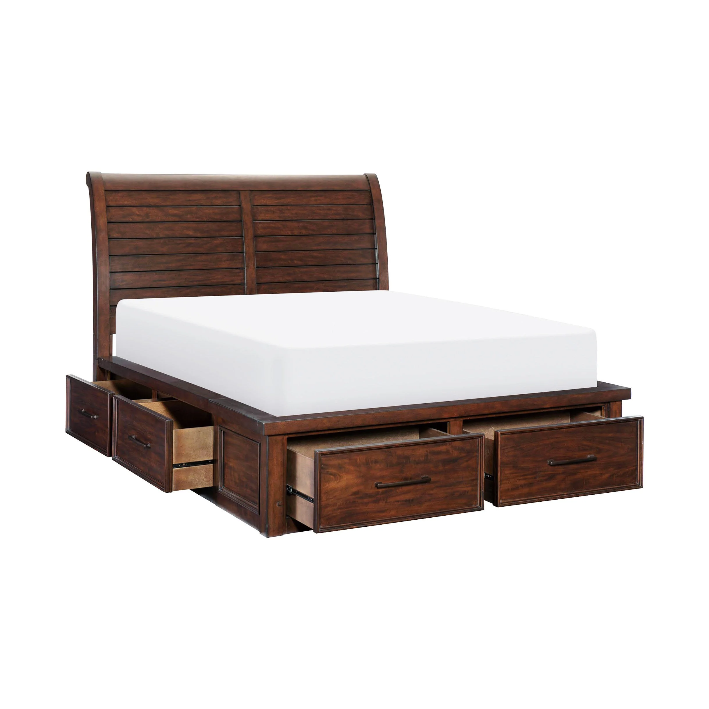 Ashtyn 6-Piece Queen Storage Bedroom Set - Dark Brown - Image 5