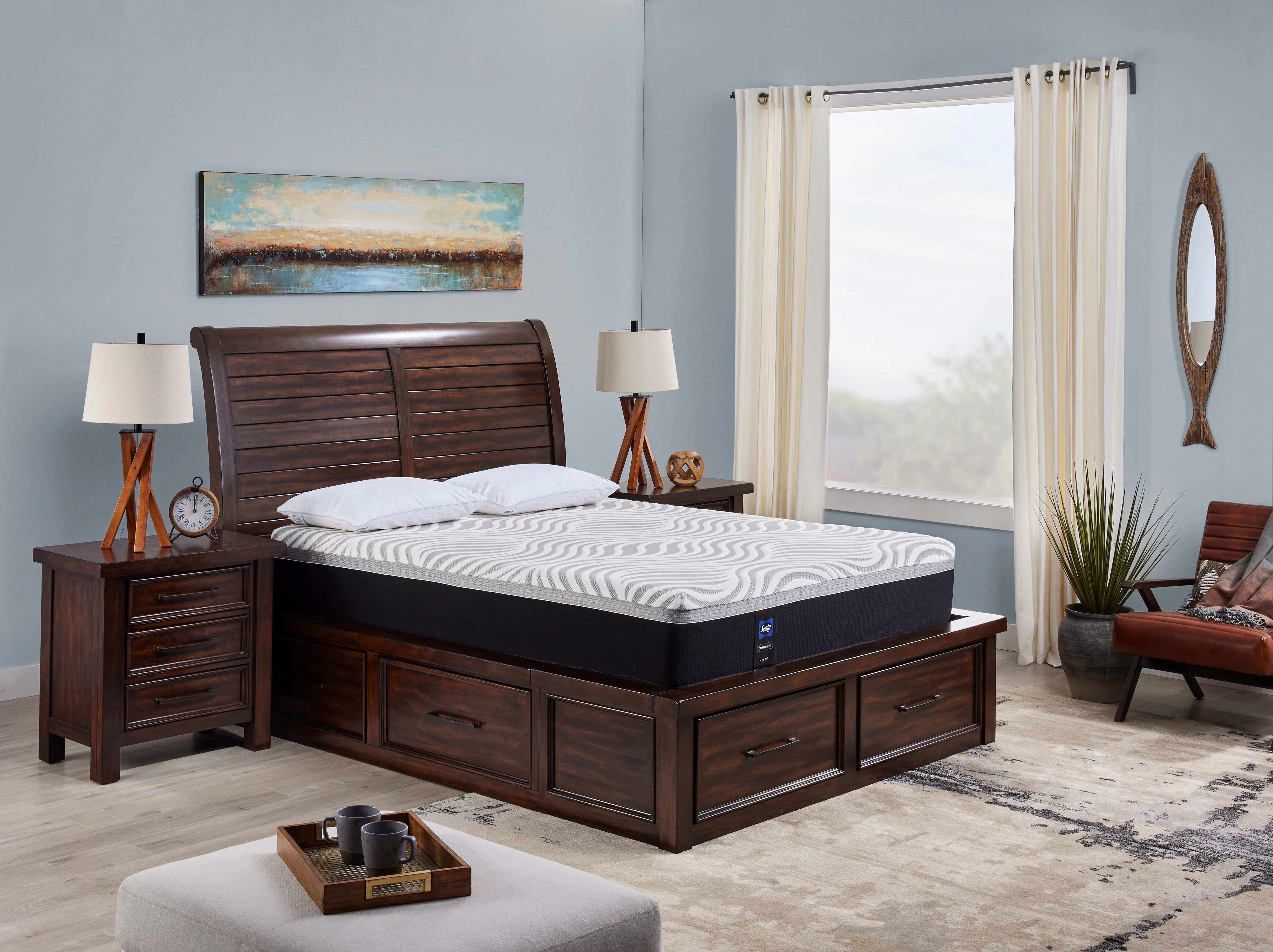 Ashtyn Queen Storage Bed - Dark Brown - Image 4