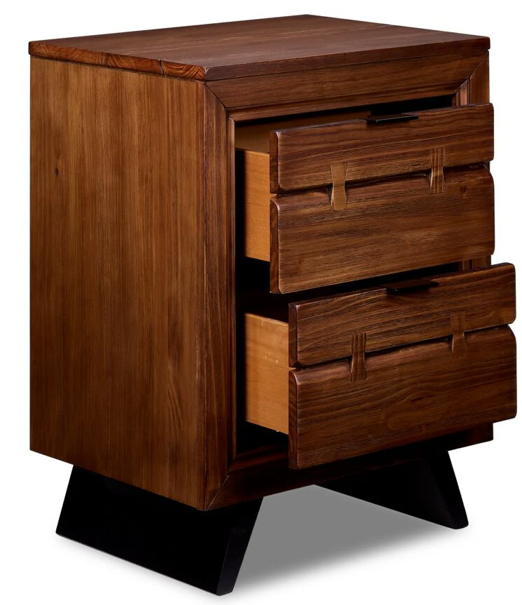 Astrid Night Table - Rustic Brown - Image 3