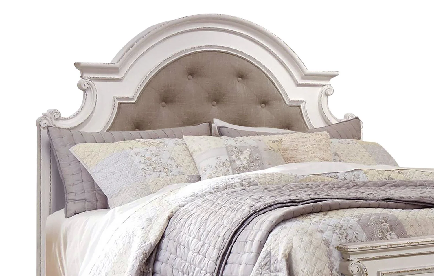 Aurelia King Bed - Antique White - Image 4