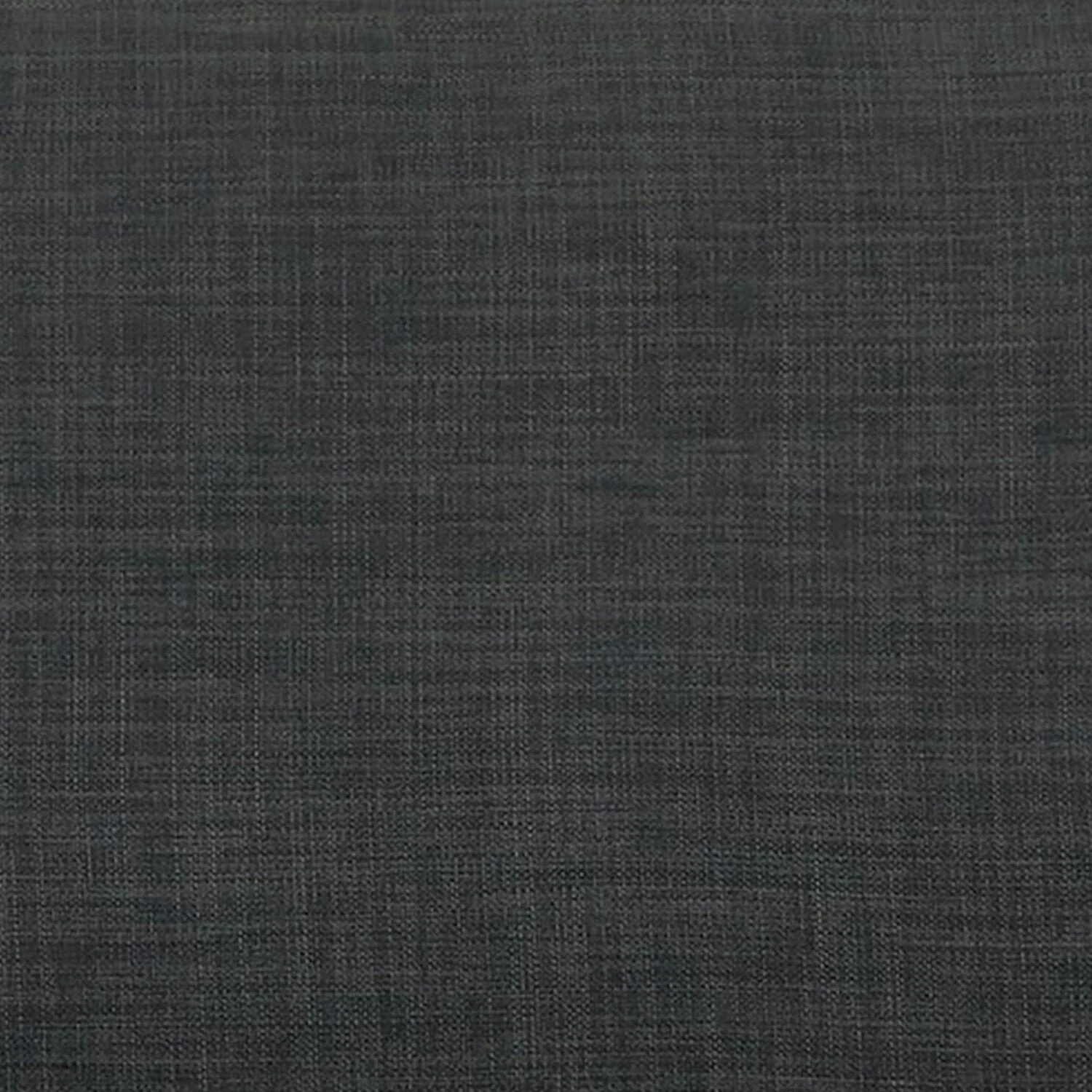 Ballenas Linen-Look Fabric Ottoman - Charcoal Grey - Image 9