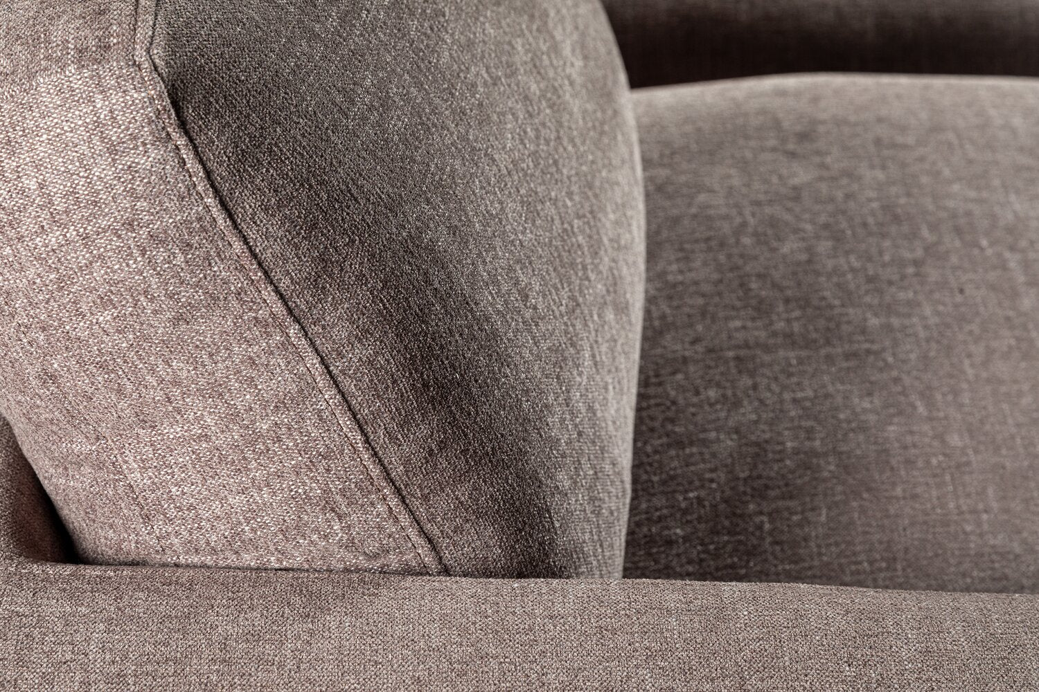 Bassett Chenille 5-Piece Modular Sectional - Coffee - Image 7