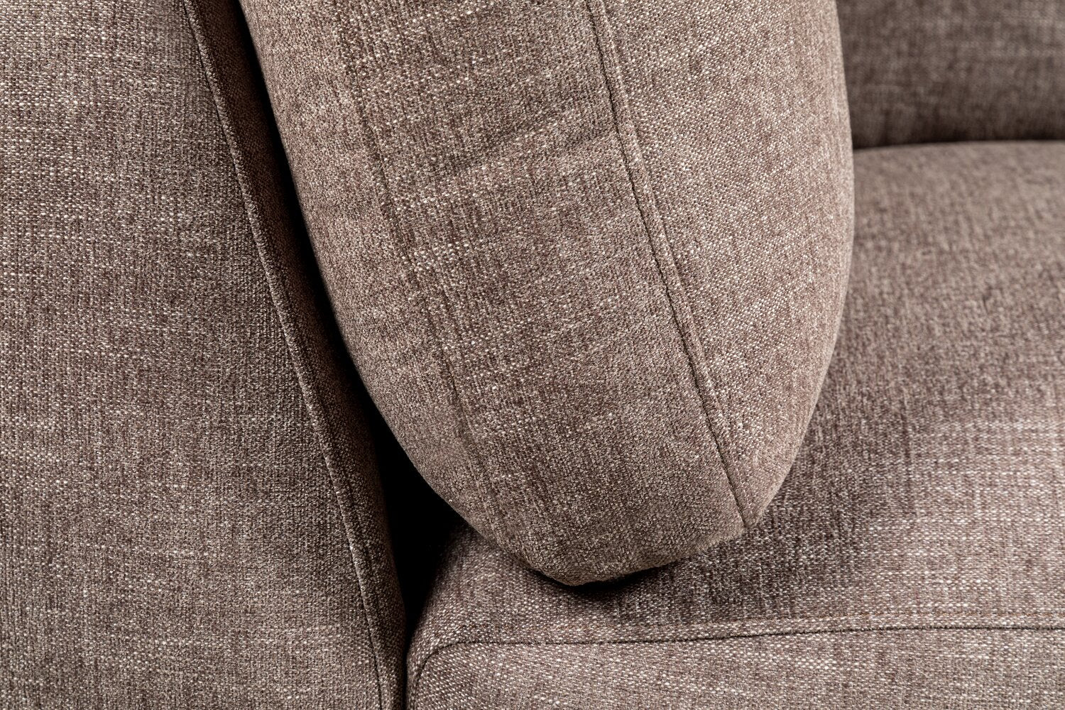Bassett Chenille Corner Chair - Coffee - Image 3