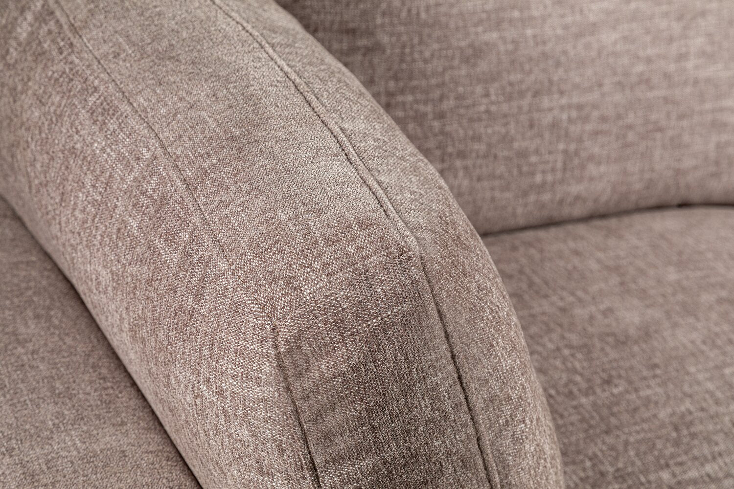 Bassett Chenille Corner Chair - Coffee - Image 4