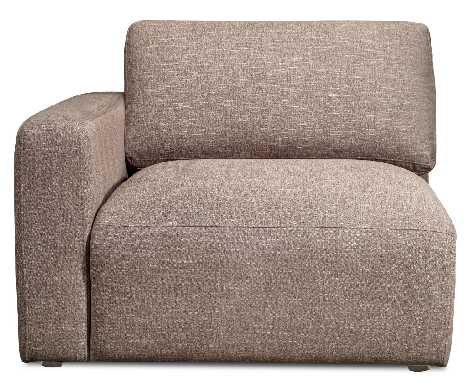 Bassett Chenille Left-Facing Chair - Coffee - Image 2