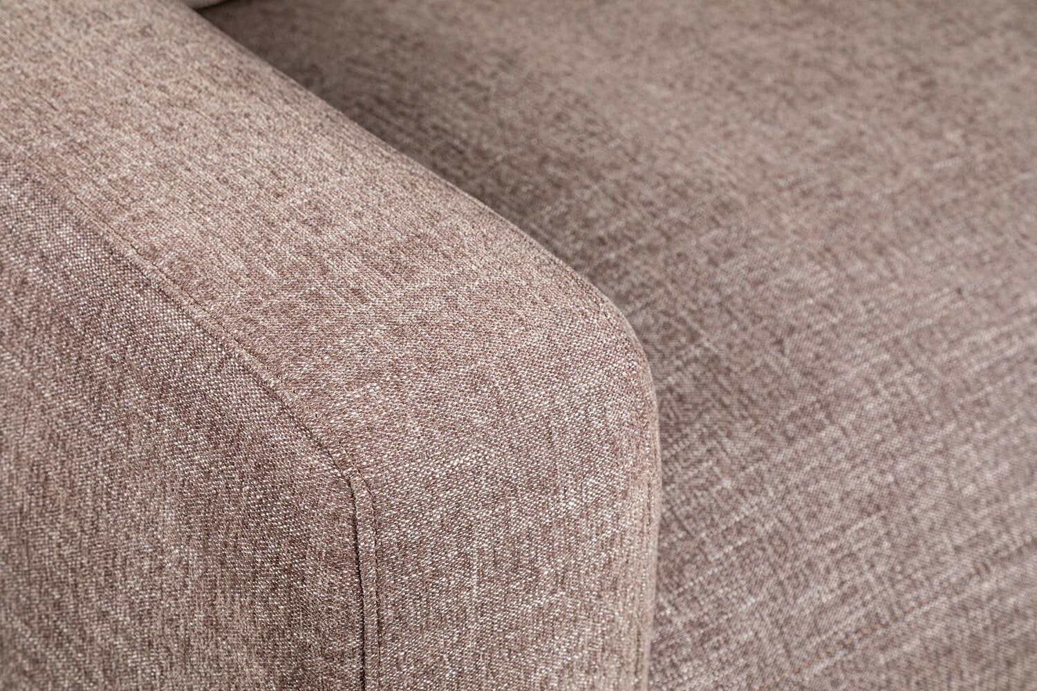 Bassett Chenille Left-Facing Chair - Coffee - Image 6
