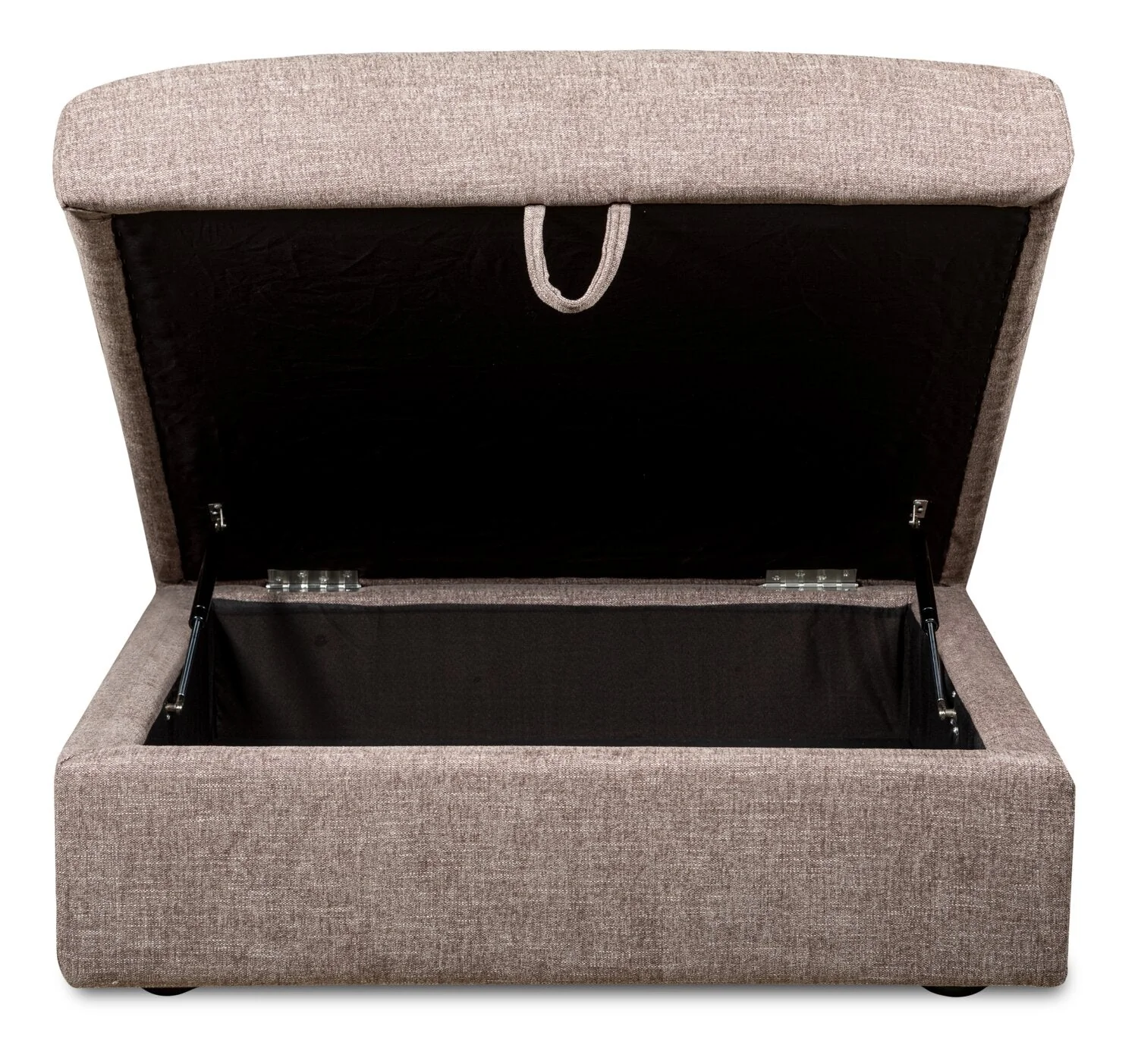 Bassett Chenille Ottoman - Coffee - Image 4