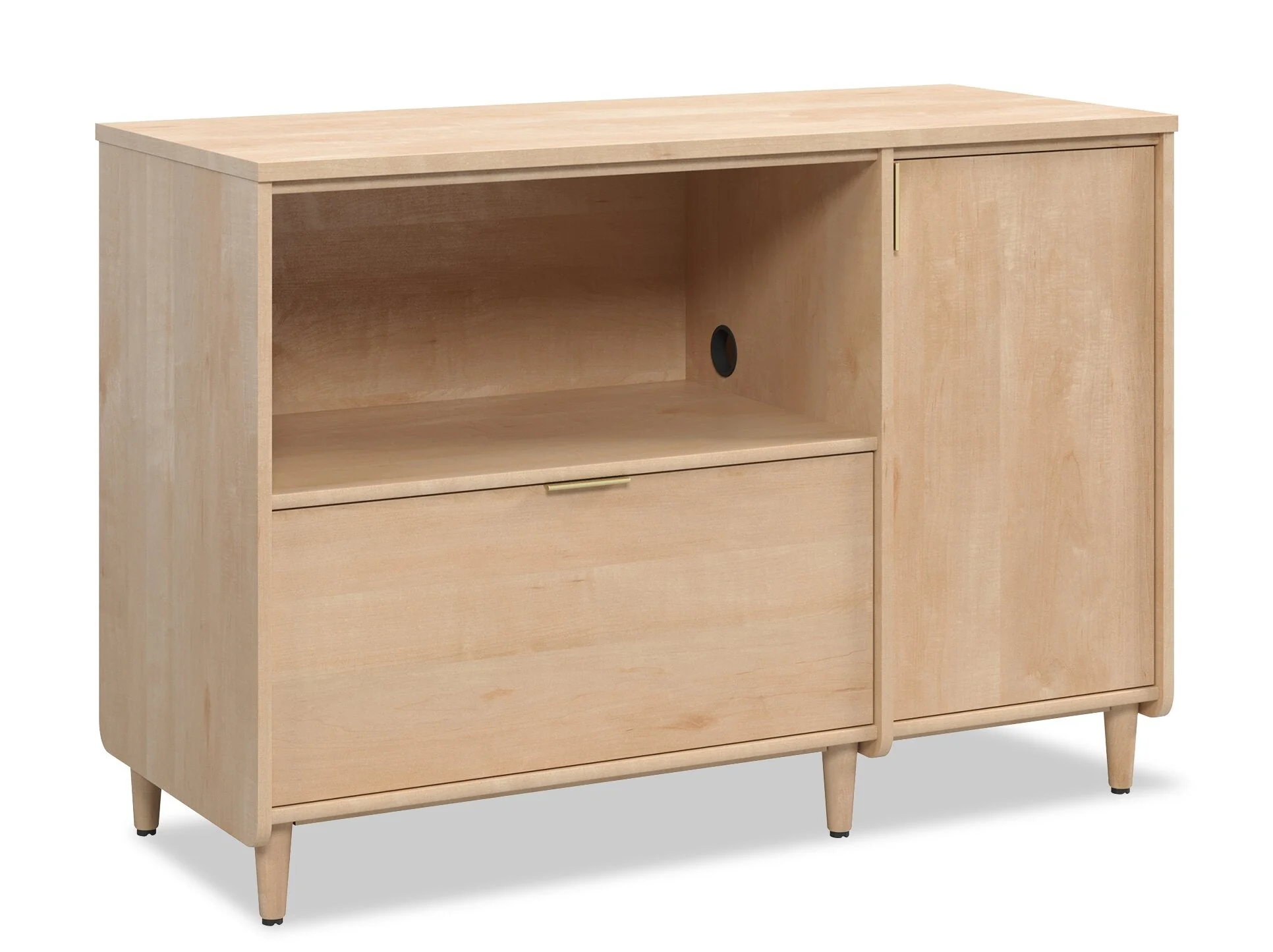 Beacon Hill Commercial Grade Small Credenza - Natural Maple