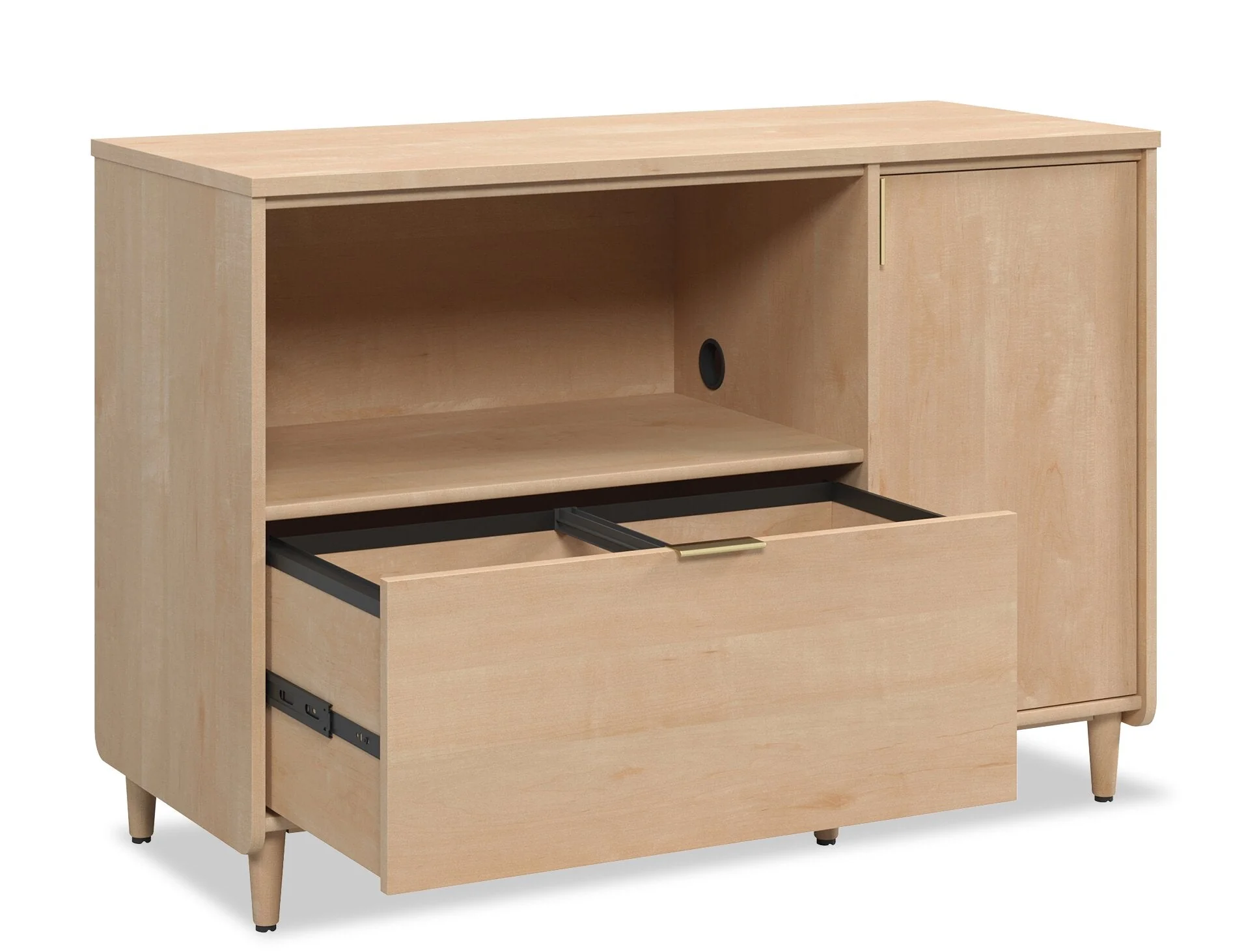 Beacon Hill Commercial Grade Small Credenza - Natural Maple - Image 2