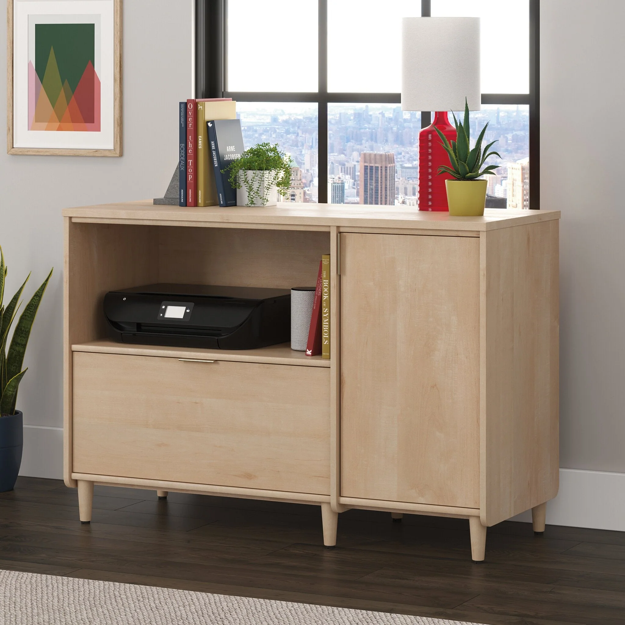 Beacon Hill Commercial Grade Small Credenza - Natural Maple - Image 8