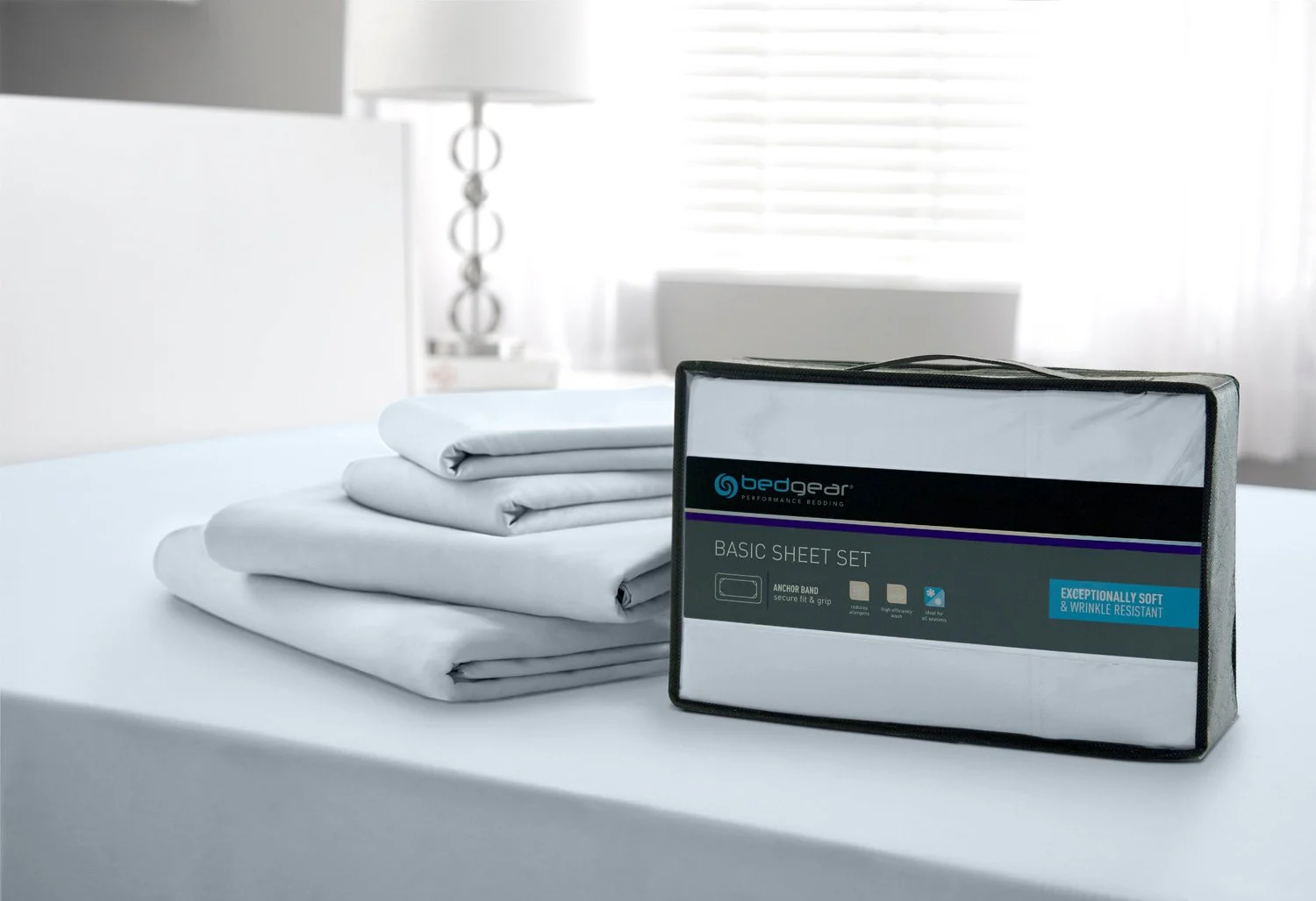 Bedgear™ Basic Full Sheet Set - Mist - Image 2