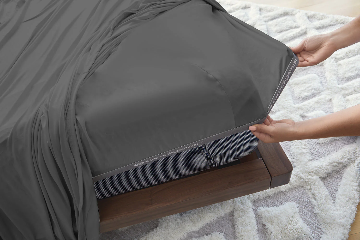 BEDGEAR Dri-Tec® 5-Piece King Split Sheet Set - Grey - Image 5