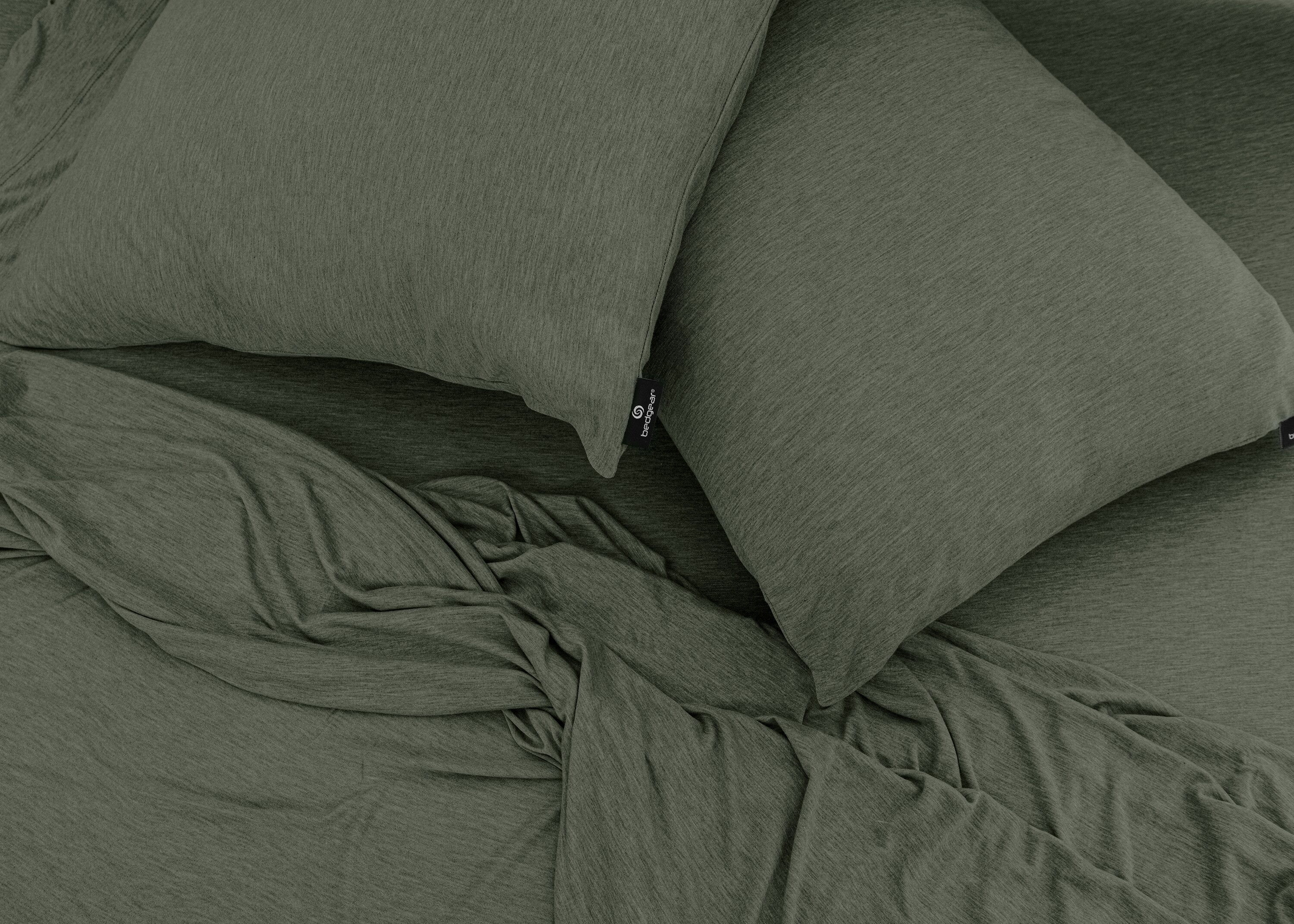 BEDGEAR Hyper-Wool™ Performance 4-Piece King Sheet Set - Forest Green - Image 10