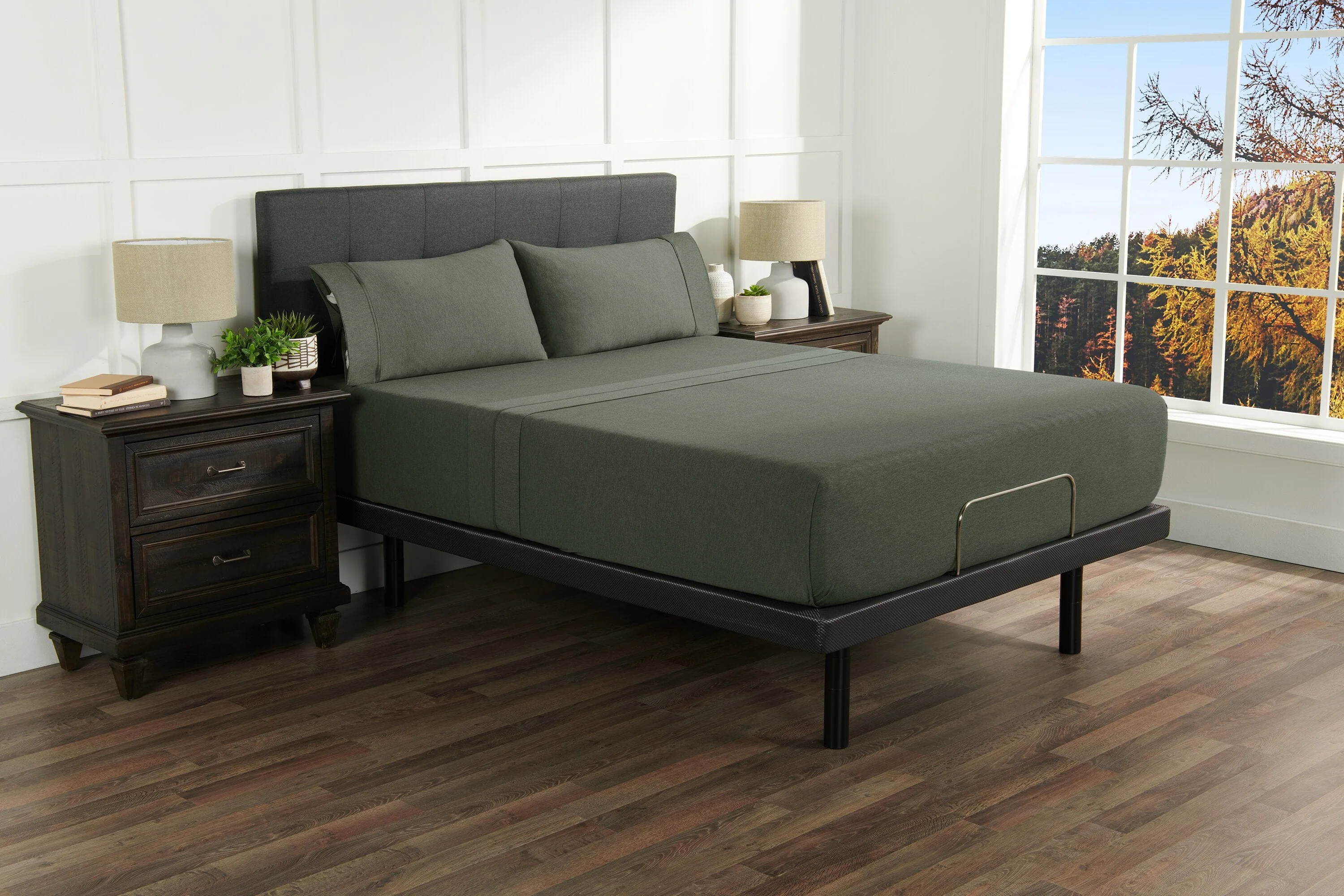 BEDGEAR Hyper-Wool™ Performance 4-Piece Queen Sheet Set - Forest Green - Image 6