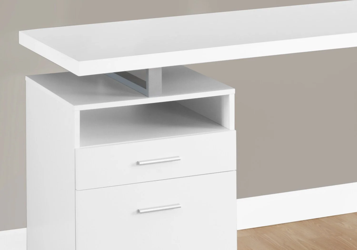 Belvenia Adjustable Desk - White - Image 2